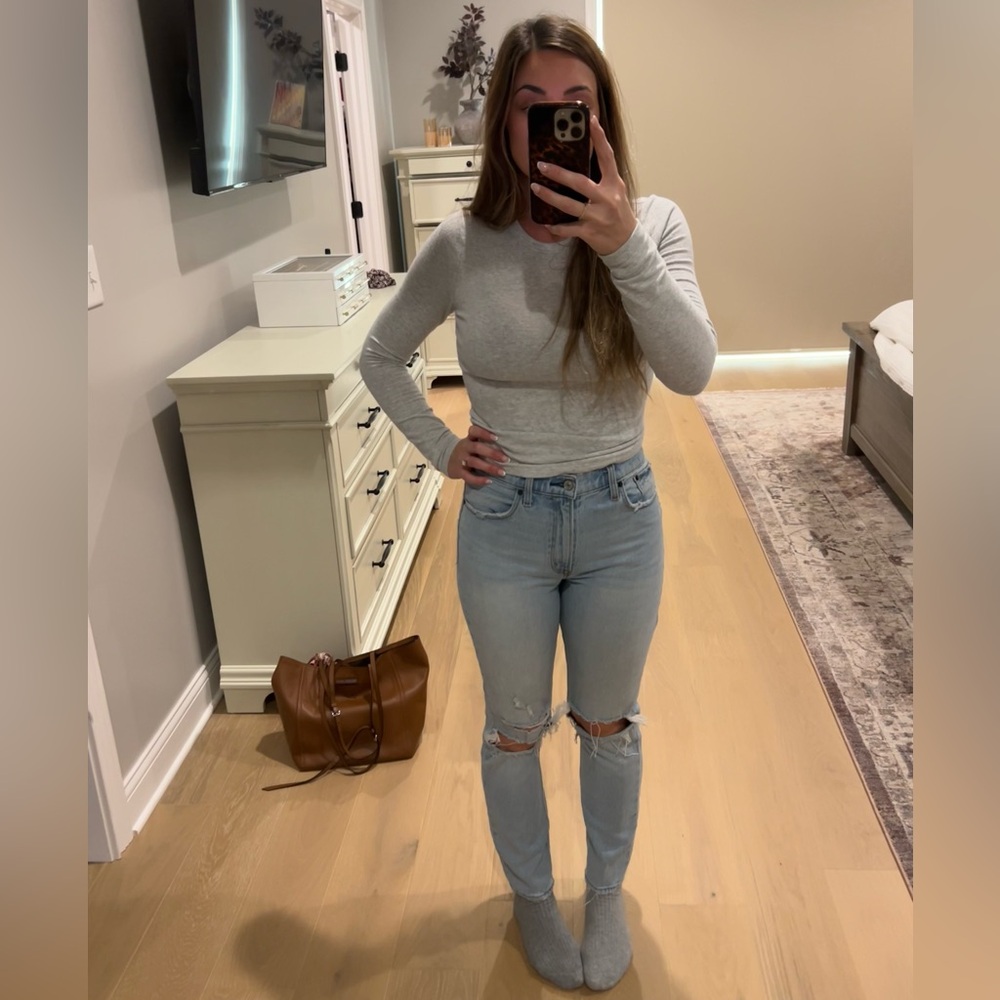 Abercrombie & Fitch Light Blue High Rise Jeans